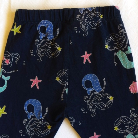 babyGap navy blue mermaids cropped leggings 18 months baby girl - Picture 7 of 7